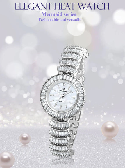 KissICON KissIcon UTHAI Mermaid Diamond Waterproof Quartz Watch