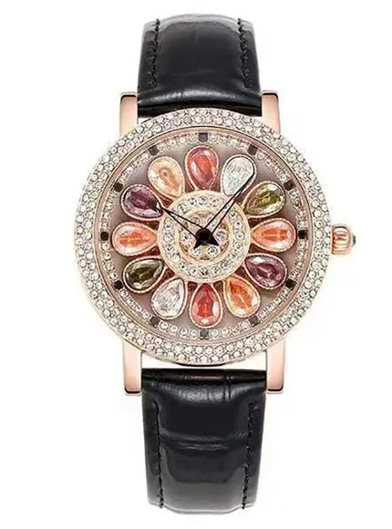 KissICON KissIcon UTHAI Quartz Watch Diamond Dial Waterproof -