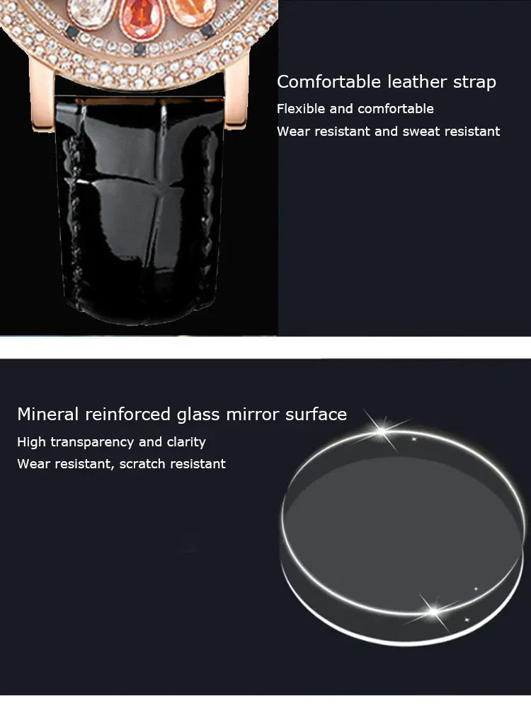 KissICON KissIcon UTHAI Quartz Watch Diamond Dial Waterproof -