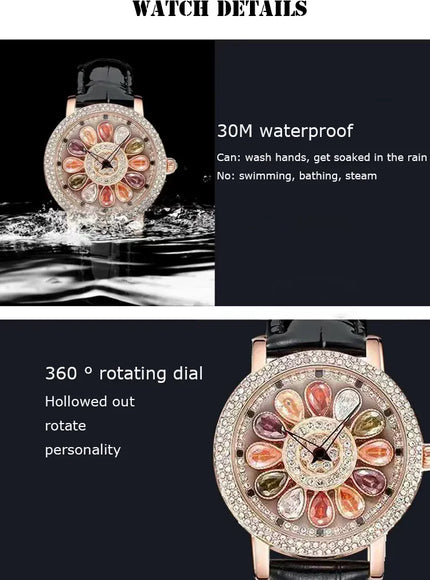 KissICON KissIcon UTHAI Quartz Watch Diamond Dial Waterproof -