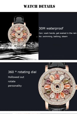 KissICON KissIcon UTHAI Quartz Watch Diamond Dial Waterproof -