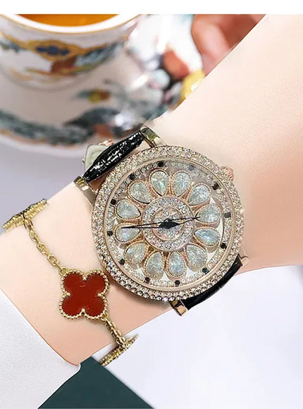KissICON KissIcon UTHAI Quartz Watch Diamond Dial Waterproof -