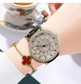 KissICON KissIcon UTHAI Quartz Watch Diamond Dial Waterproof -