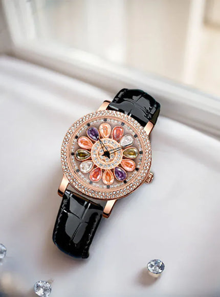 KissICON KissIcon UTHAI Quartz Watch Diamond Dial Waterproof -