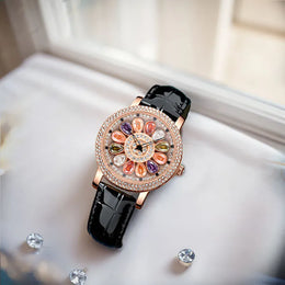 KissICON KissIcon UTHAI Quartz Watch Diamond Dial Waterproof -