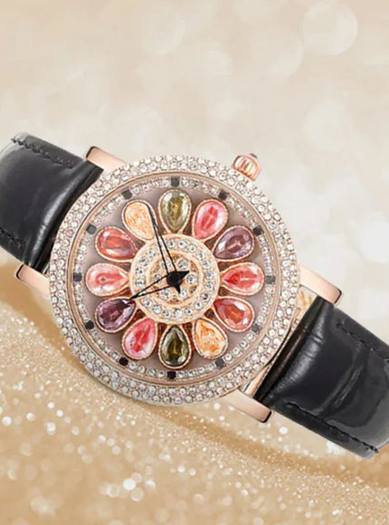 KissICON KissIcon UTHAI Quartz Watch Diamond Dial Waterproof -