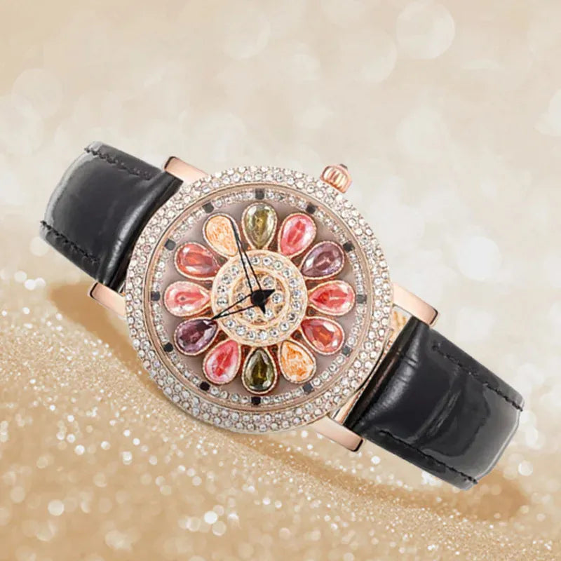 KissICON KissIcon UTHAI Quartz Watch Diamond Dial Waterproof -
