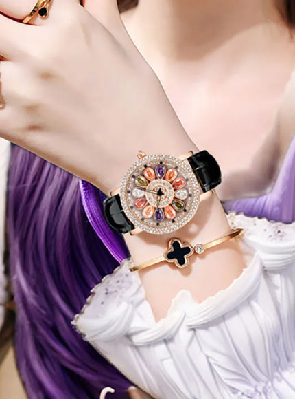 KissICON KissIcon UTHAI Quartz Watch Diamond Dial Waterproof -