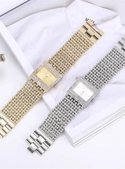 KissICON KissIcon Uthai W25 Square Quartz Watch - Diamond