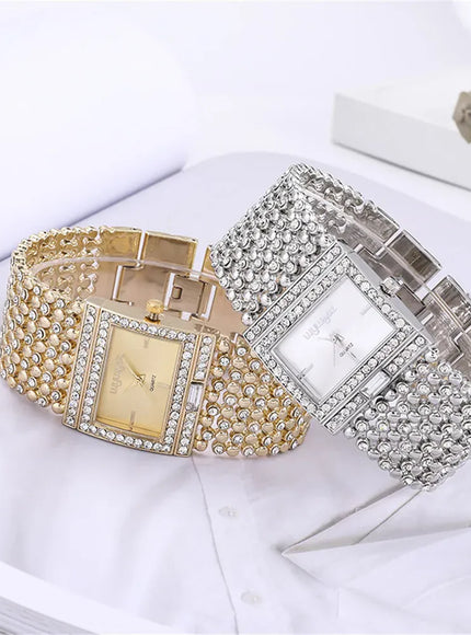 KissICON KissIcon Uthai W25 Square Quartz Watch - Diamond
