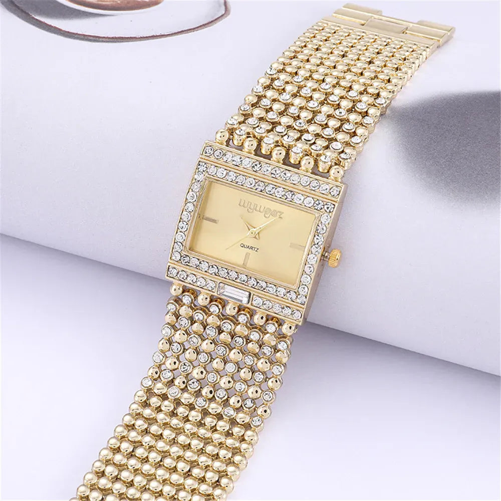 KissICON KissIcon Uthai W25 Square Quartz Watch - Diamond