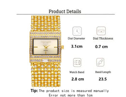 KissICON KissIcon Uthai W25 Square Quartz Watch - Diamond