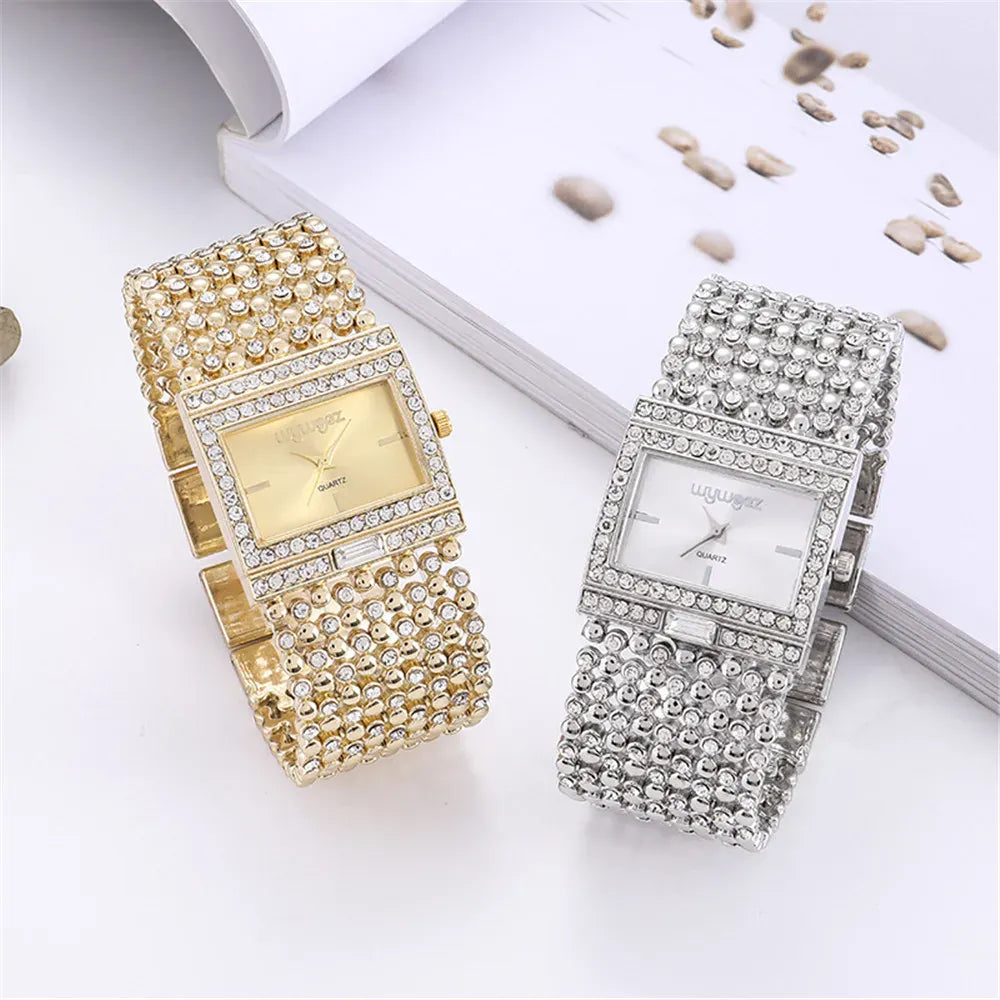 KissICON KissIcon Uthai W25 Square Quartz Watch - Diamond