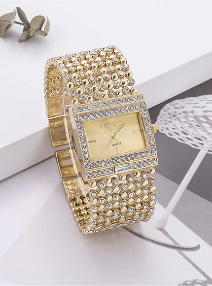 KissICON KissIcon Uthai W25 Square Quartz Watch - Diamond