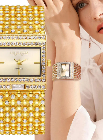 KissICON KissIcon Uthai W25 Square Quartz Watch - Diamond