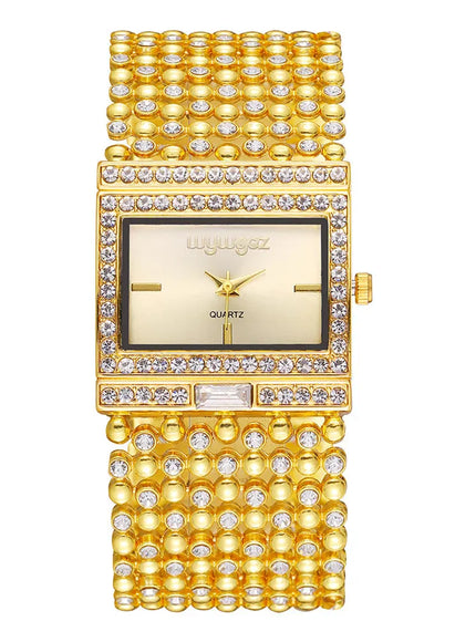 KissICON KissIcon Uthai W25 Square Quartz Watch - Diamond