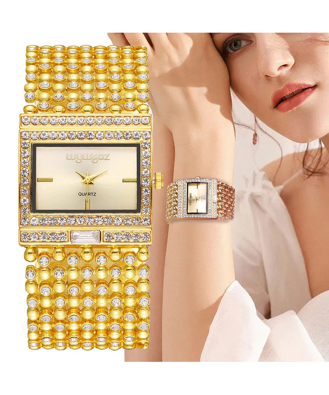 KissICON KissIcon Uthai W25 Square Quartz Watch - Diamond