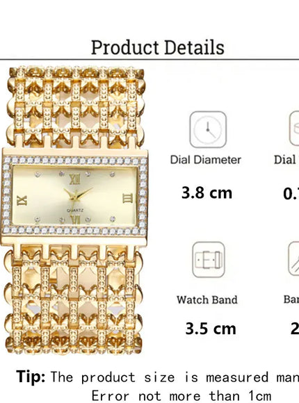 KissICON KissIcon UTHAI W29 Women Luxury Diamond Quartz Watch