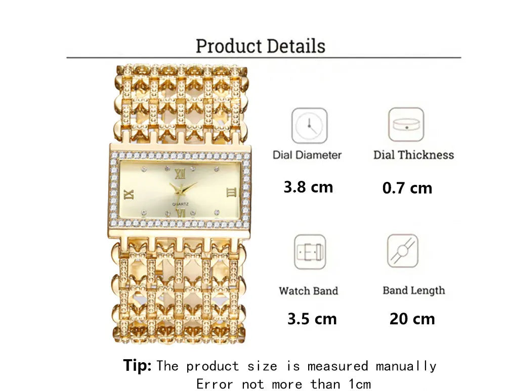 KissICON KissIcon UTHAI W29 Women Luxury Diamond Quartz Watch