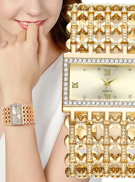 KissICON KissIcon UTHAI W29 Women Luxury Diamond Quartz Watch