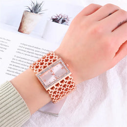 KissICON KissIcon UTHAI W29 Women Luxury Diamond Quartz Watch