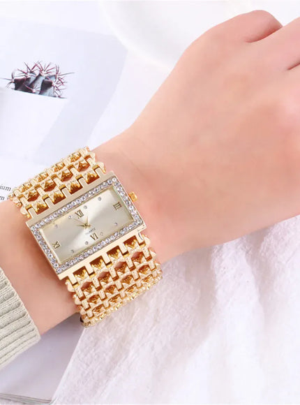 KissICON KissIcon UTHAI W29 Women Luxury Diamond Quartz Watch
