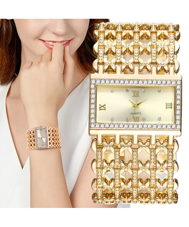 KissICON KissIcon UTHAI W29 Women Luxury Diamond Quartz Watch