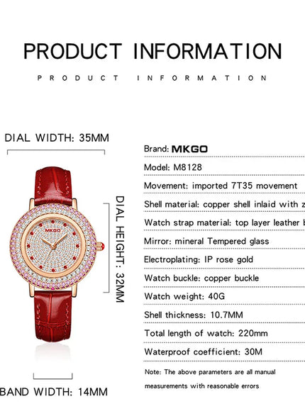 KissICON KissIcon UTHAI W43 Quartz Watch - Diamond Crystal