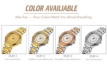 KissICON KissIcon UTHAI W93 Womens Diamond Luxury Watch Gold