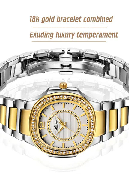 KissICON KissIcon UTHAI W93 Womens Diamond Luxury Watch Gold