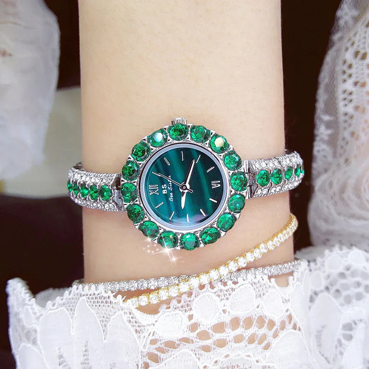 [KissIcon] UTHAI Women's Watch Malachite - Waterproof