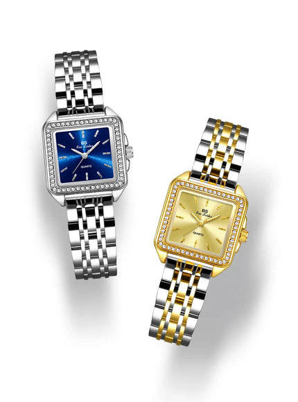 KissICON KissIcon UTHAI Women Watch Gold Square Quartz -