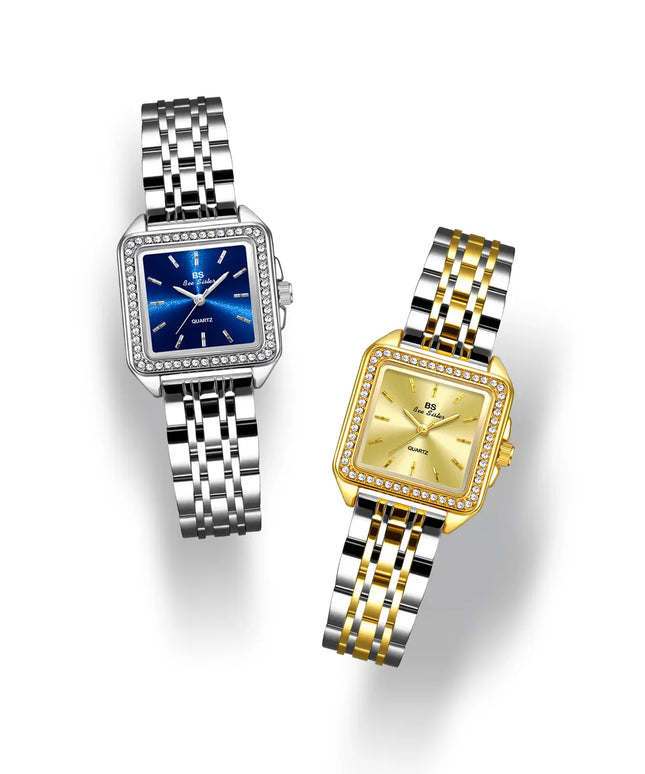 KissICON KissIcon UTHAI Women Watch Gold Square Quartz -