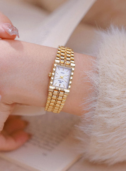 KissICON KissIcon UTHAI Women Watch Luxury Square Gold Waterproof
