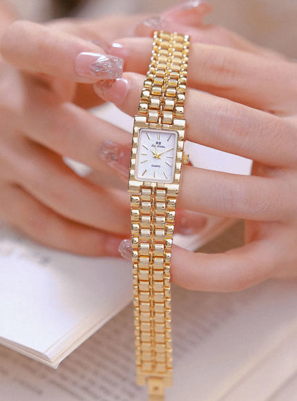 KissICON KissIcon UTHAI Women Watch Luxury Square Gold Waterproof