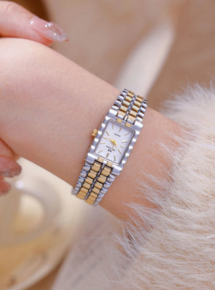 KissICON KissIcon UTHAI Women Watch Luxury Square Gold Waterproof