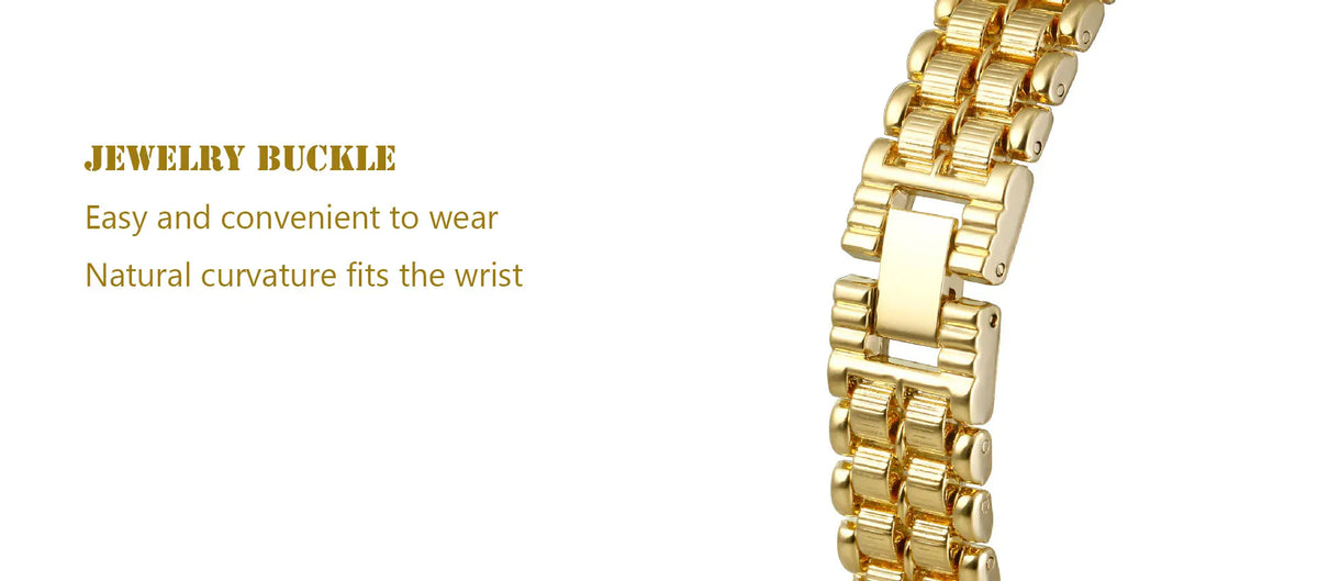 KissICON KissIcon UTHAI Women Watch Luxury Square Gold Waterproof