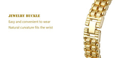 KissICON KissIcon UTHAI Women Watch Luxury Square Gold Waterproof