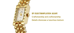 KissICON KissIcon UTHAI Women Watch Luxury Square Gold Waterproof