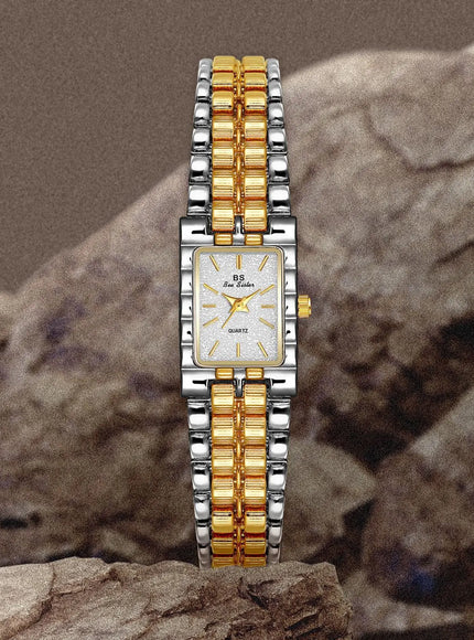 KissICON KissIcon UTHAI Women Watch Luxury Square Gold Waterproof