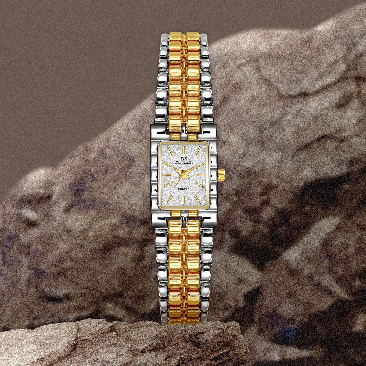 KissICON KissIcon UTHAI Women Watch Luxury Square Gold Waterproof