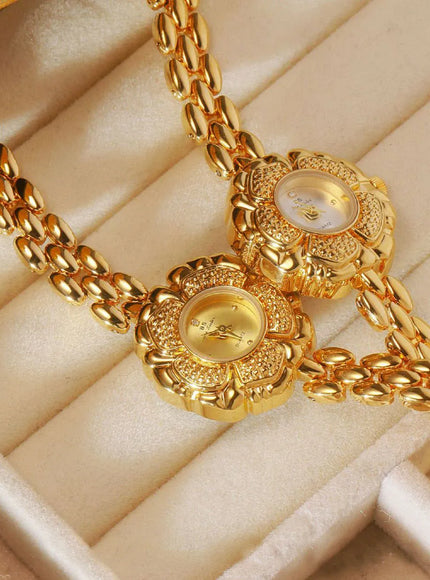 KissICON KissIcon UTHAI Womens Watch Camellia Gold - Waterproof