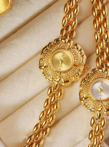 KissICON KissIcon UTHAI Womens Watch Camellia Gold - Waterproof