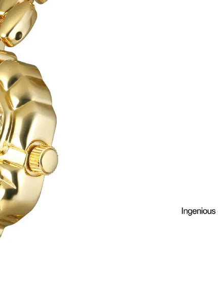 KissICON KissIcon UTHAI Womens Watch Camellia Gold - Waterproof