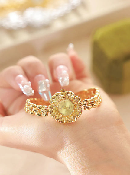 KissICON KissIcon UTHAI Womens Watch Camellia Gold - Waterproof