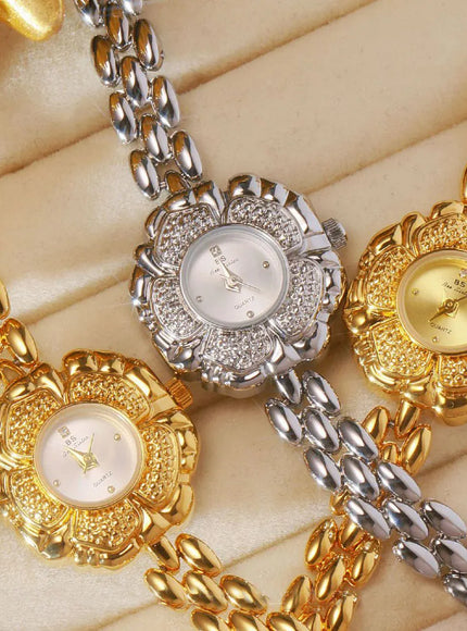 KissICON KissIcon UTHAI Womens Watch Camellia Gold - Waterproof