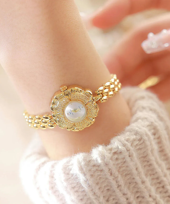 KissICON KissIcon UTHAI Womens Watch Camellia Gold - Waterproof