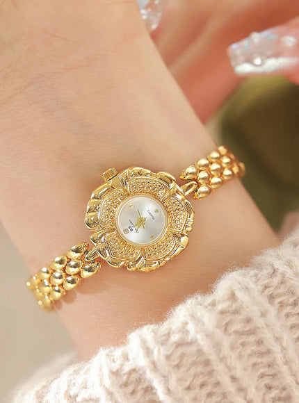 KissICON KissIcon UTHAI Womens Watch Camellia Gold - Waterproof