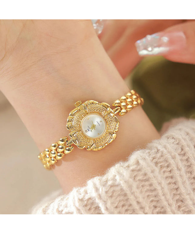 KissICON KissIcon UTHAI Womens Watch Camellia Gold - Waterproof