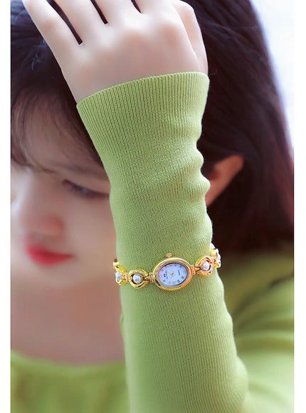 KissICON KissIcon UTHAI Womens Watch Pearl Bracelet Waterproof -